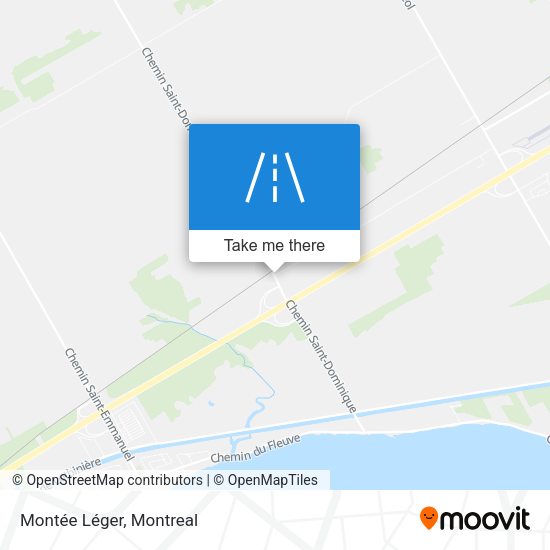 Montée Léger map