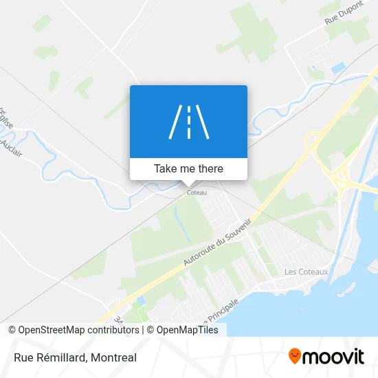 Rue Rémillard map