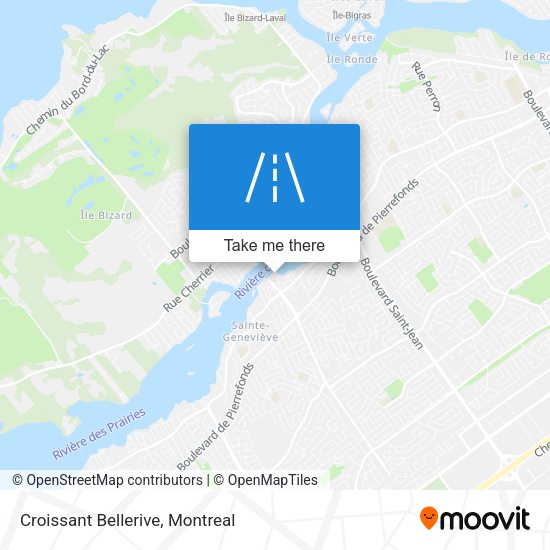 Croissant Bellerive map