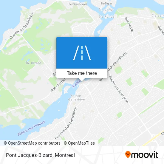 Pont Jacques-Bizard map