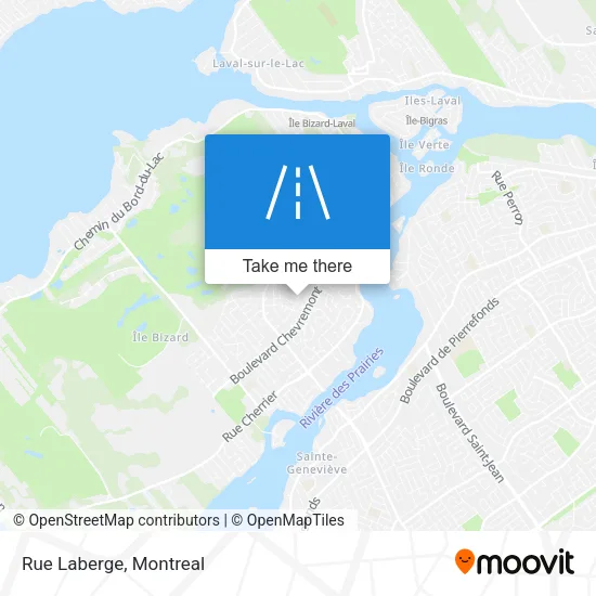 Rue Laberge map