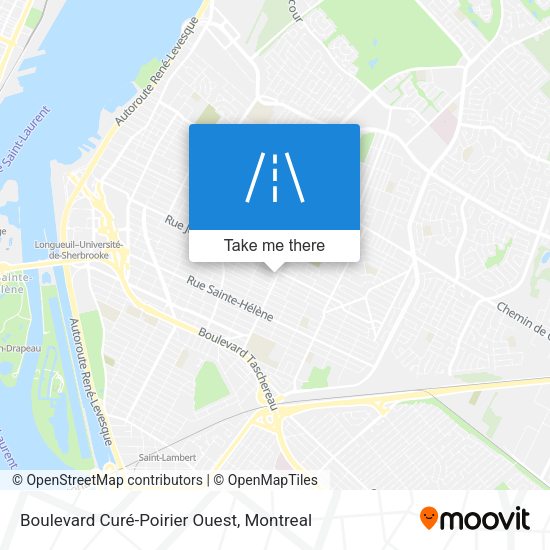 Boulevard Curé-Poirier Ouest map