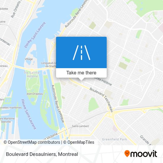 Boulevard Desaulniers map
