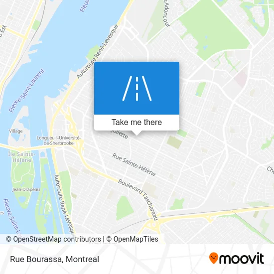 Rue Bourassa map