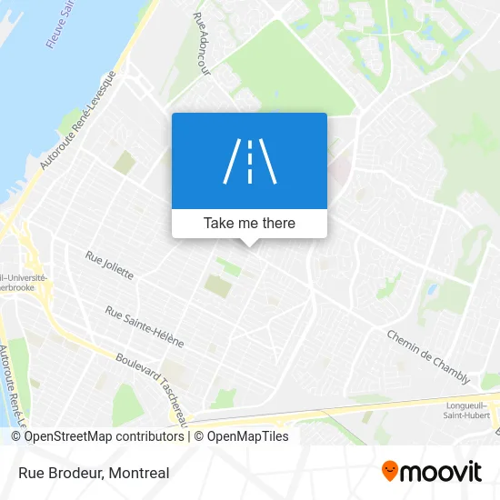 Rue Brodeur map