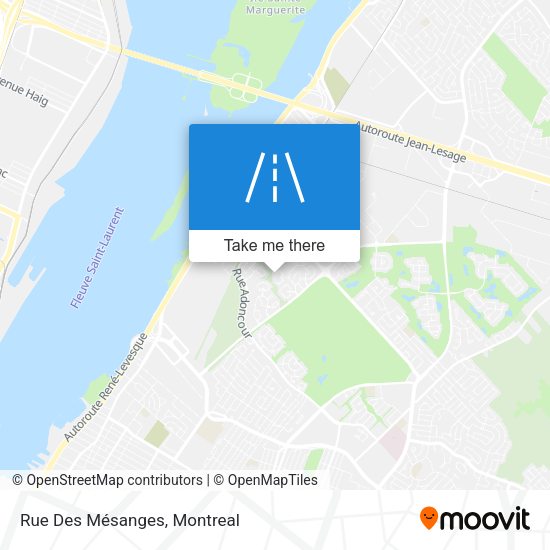 Rue Des Mésanges map