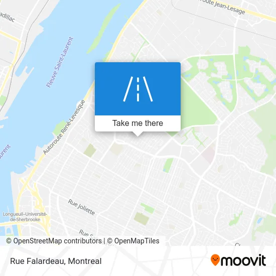 Rue Falardeau map