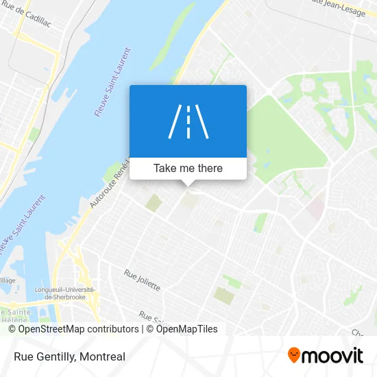 Rue Gentilly map