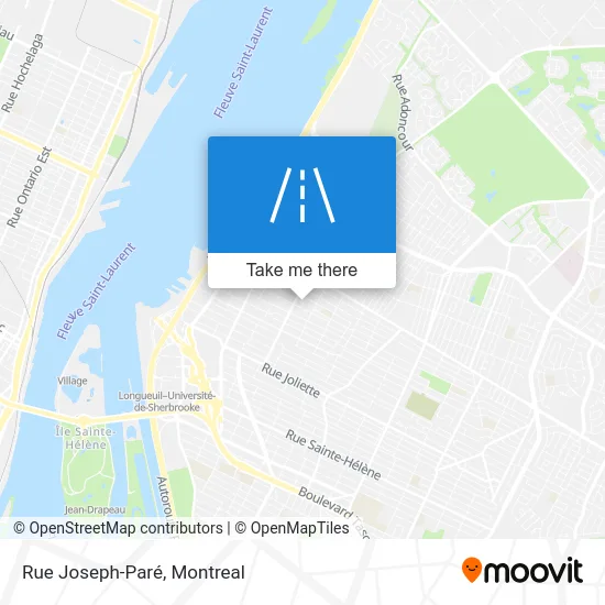 Rue Joseph-Paré map