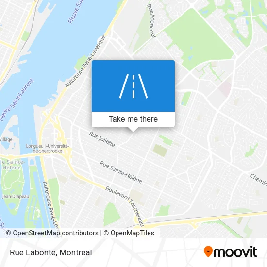 Rue Labonté map