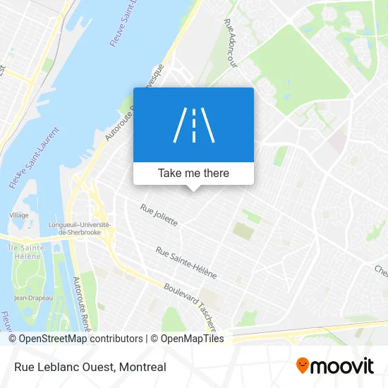 Rue Leblanc Ouest map