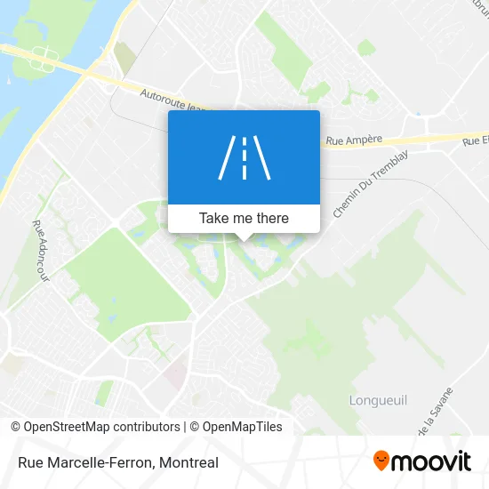 Rue Marcelle-Ferron map