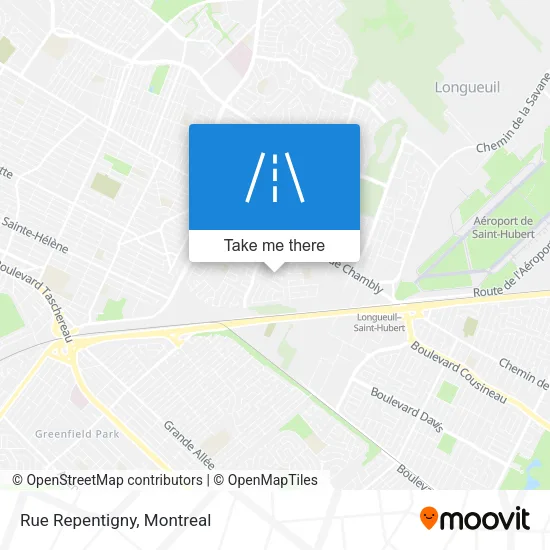 Rue Repentigny map