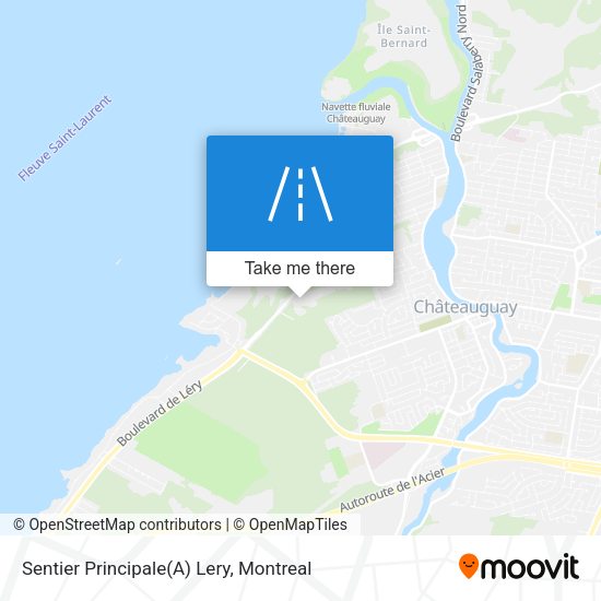Sentier Principale(A) Lery map