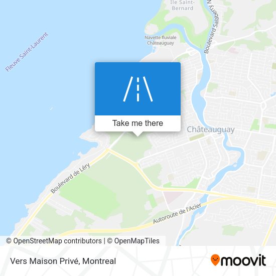 Vers Maison Privé map
