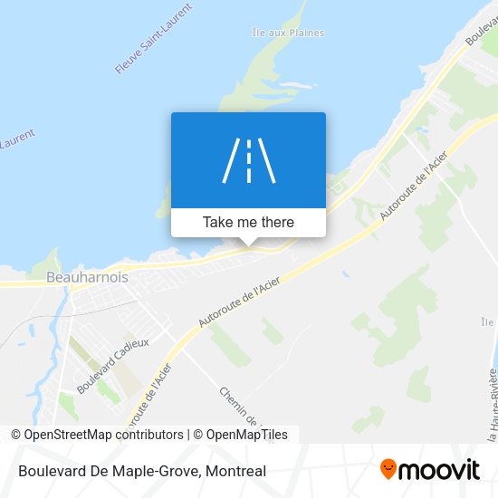 Boulevard De Maple-Grove map