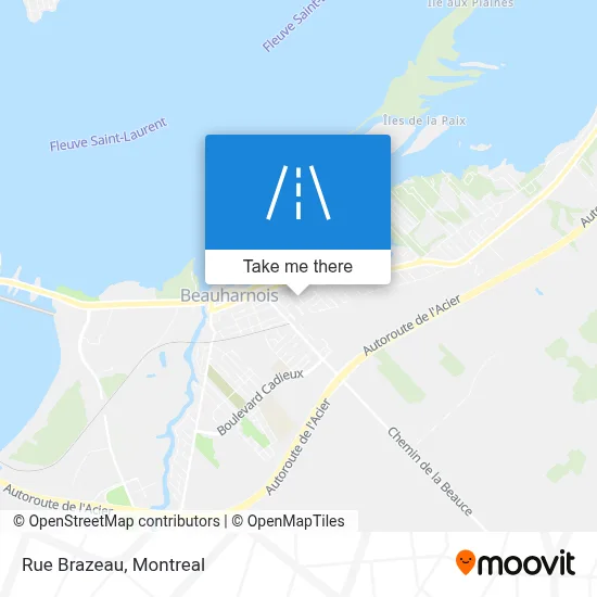 Rue Brazeau map