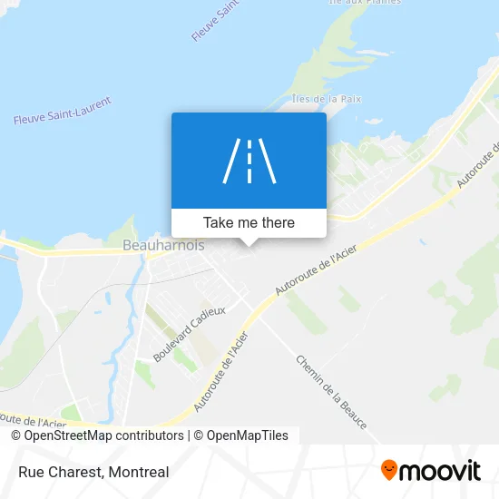 Rue Charest map