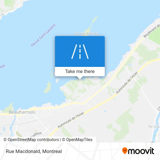 Rue Macdonald map