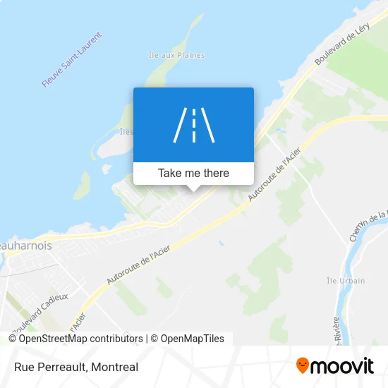 Rue Perreault map