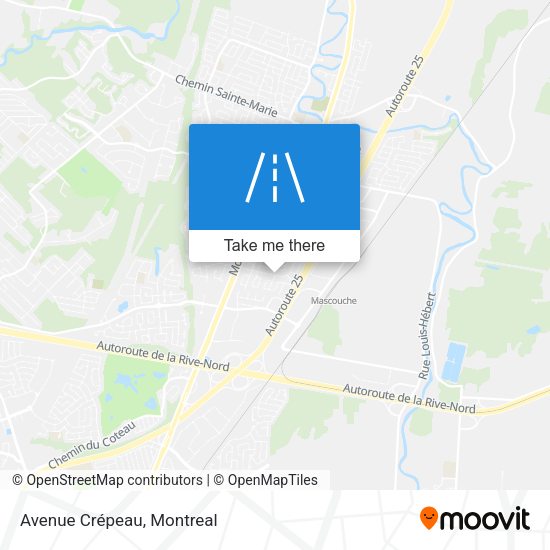 Avenue Crépeau map