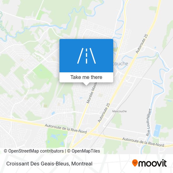 Croissant Des Geais-Bleus map