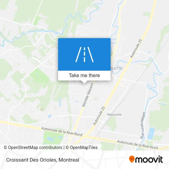 Croissant Des Orioles map