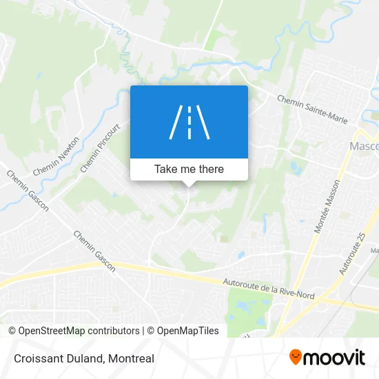 Croissant Duland map