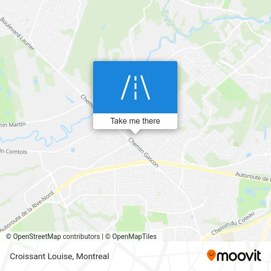 Croissant Louise map