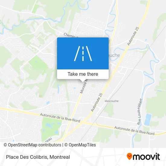 Place Des Colibris map