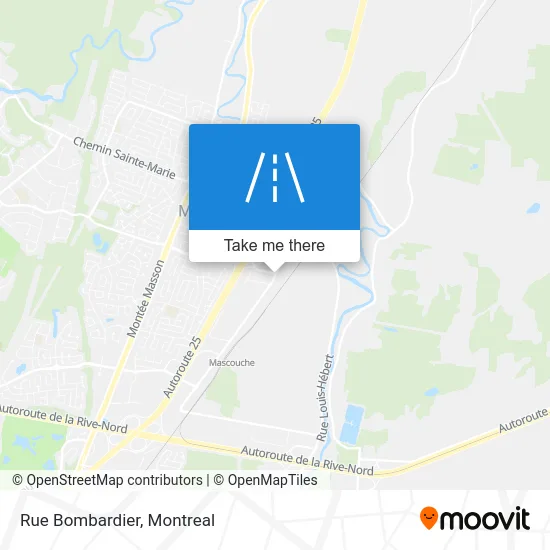 Rue Bombardier map