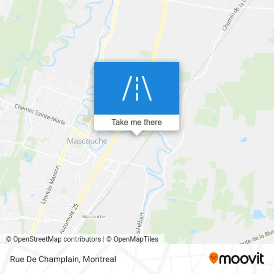 Rue De Champlain map