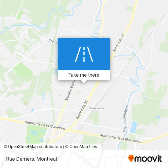 Rue Demers map