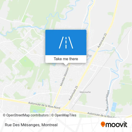 Rue Des Mésanges map