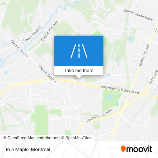 Rue Maple map