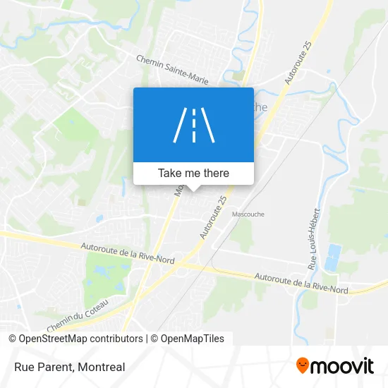 Rue Parent map