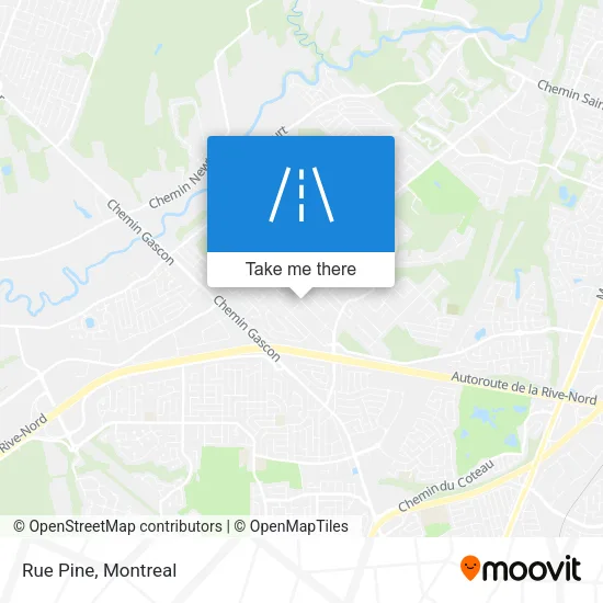 Rue Pine map