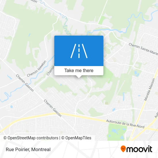 Rue Poirier map