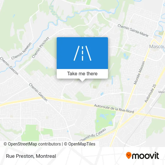 Rue Preston map