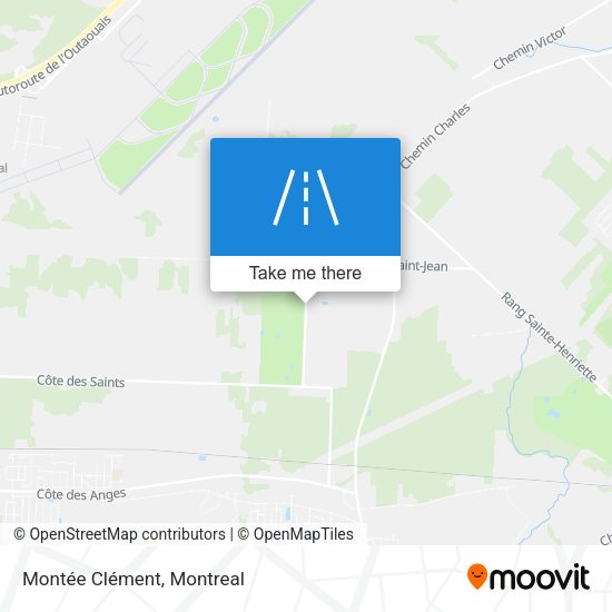 Montée Clément map