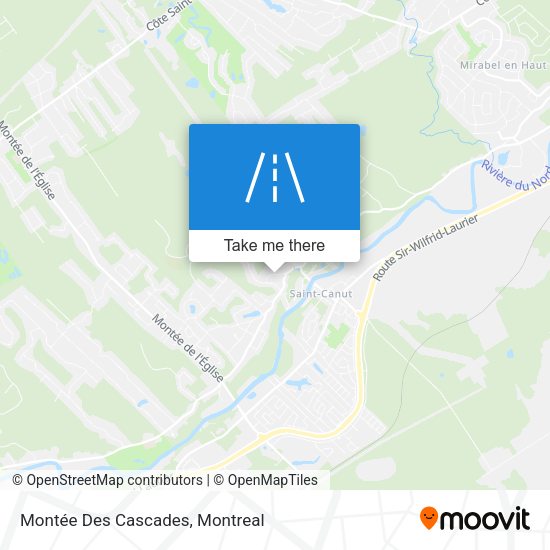 Montée Des Cascades map