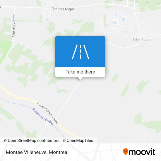 Montée Villeneuve map