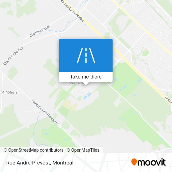 Rue André-Prévost map
