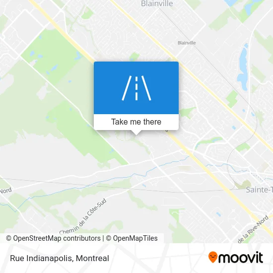 Rue Indianapolis map