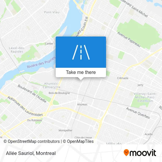Allée Sauriol map