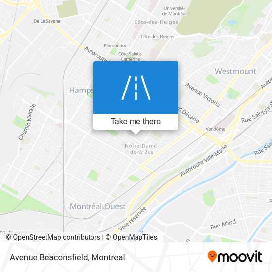 Avenue Beaconsfield map