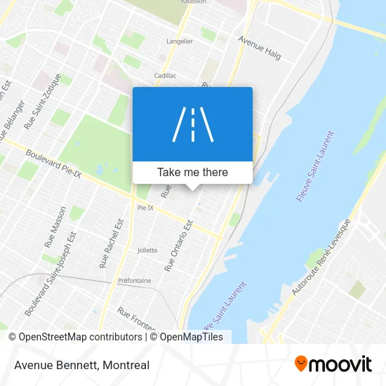 Avenue Bennett map