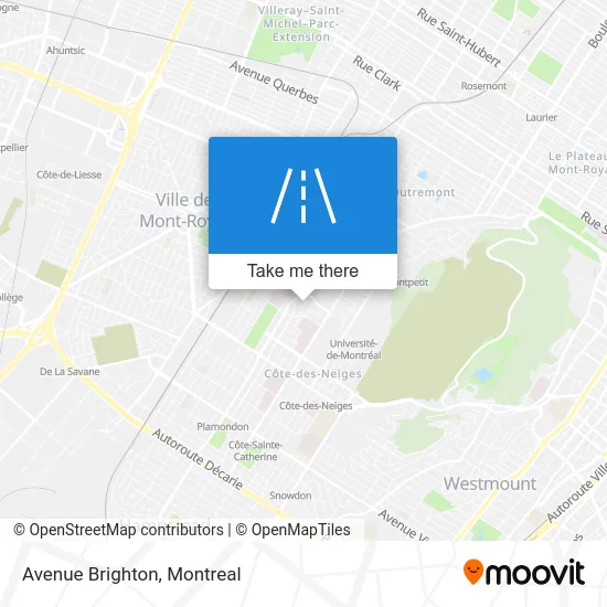 Avenue Brighton map