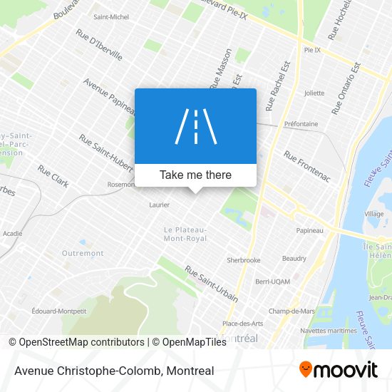 Avenue Christophe-Colomb map