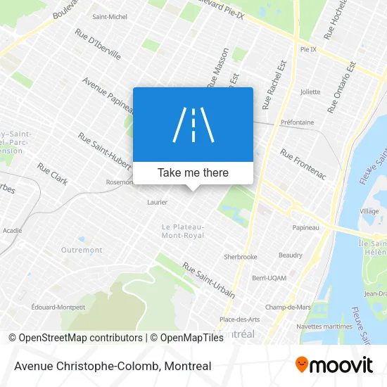 Avenue Christophe-Colomb map